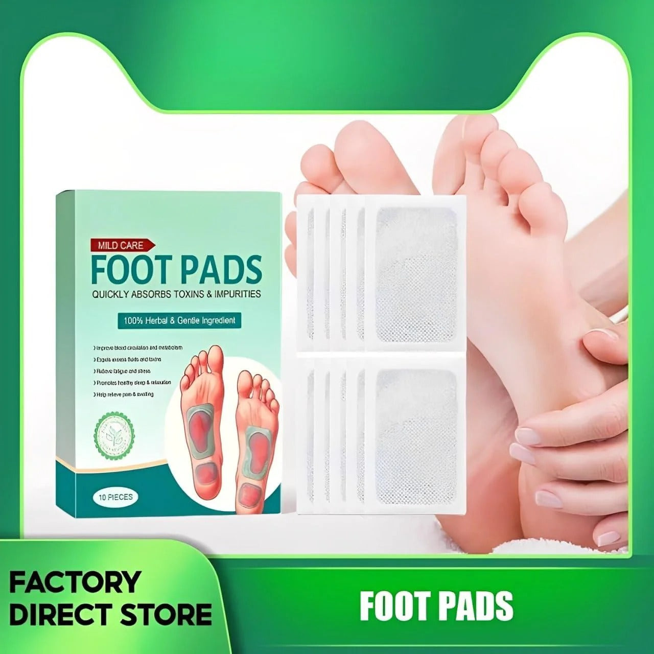 🌿 Ginger Herbal Foot Patch