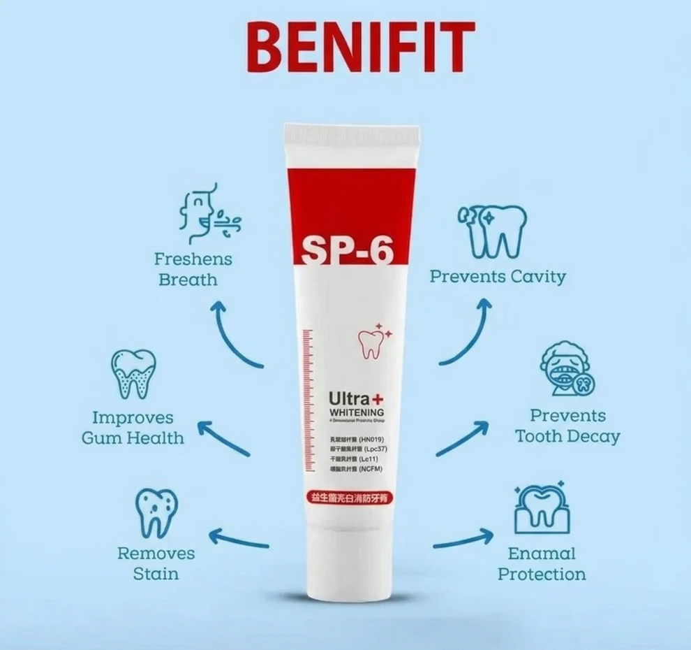 SP6 Advanced Teeth Whitening Toothpaste – 7 Days Instant Whitening ✨🦷